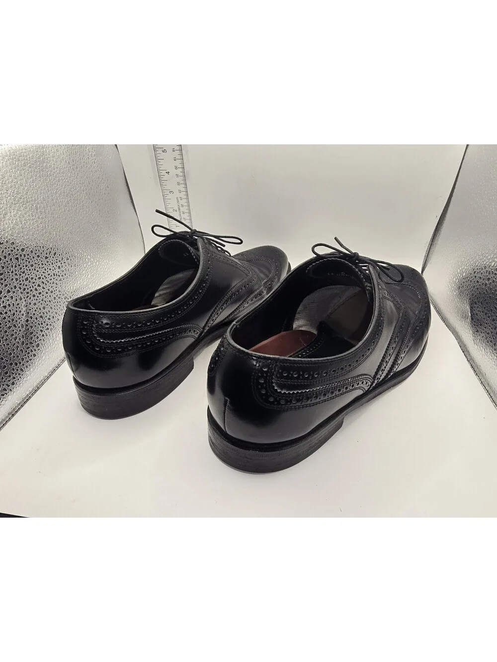 Florsheim Lexington Size 11 D Men's Black Leather Upper Wingtip Oxford Shoes